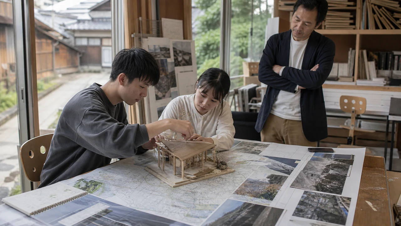 教室で学修内容を話し合う学生たち