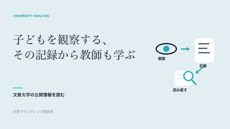 文教大学の「人間愛」を、教師の学びから読む